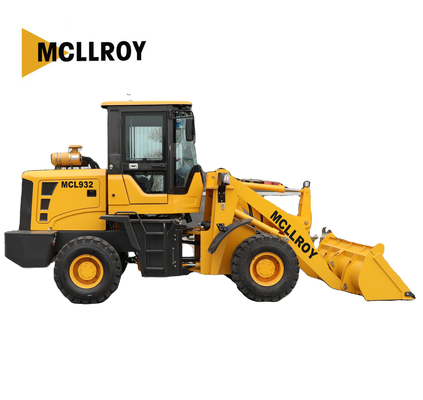 20.5-16 Tire Mini Articulated Wheel Loader, 1350mm Dump Reach Front End Shovel Wheel Loader
