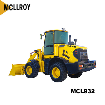 Hydraulic 2 Ton Wheel Loader , Compact Mini Loaders 1350mm Dump Reach