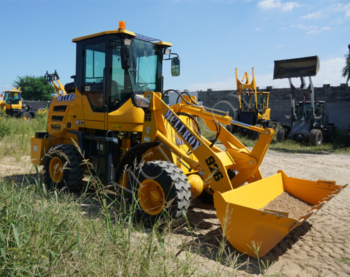 EU Stage II 1.5 Ton Wheel Loader Isuzu Axle Mini Articulated Loader