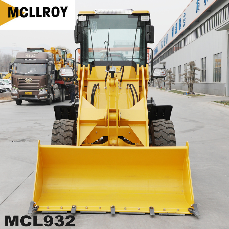 20.5-16 Tire Mini Articulated Wheel Loader, 1350mm Dump Reach Front End Shovel Wheel Loader