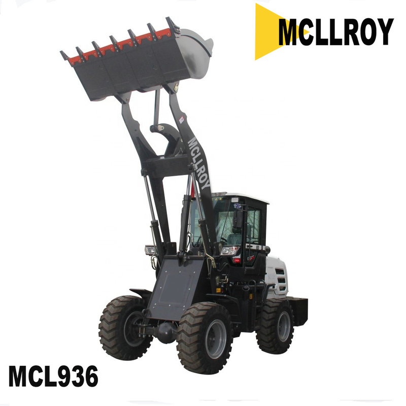 Articulated Mini Wheel Loader Construction Vehicles Front End With Mechanical Joystick