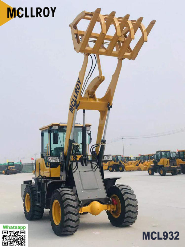 Wheeled Hydraulic Front End Loader Compact Articulated Frame