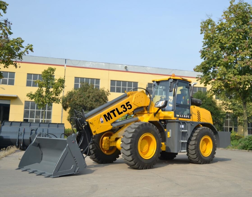 3.5 Ton Agricultural Telescopic Handler Wheel Loader MTL35 1.5cbm Bucket Capacities