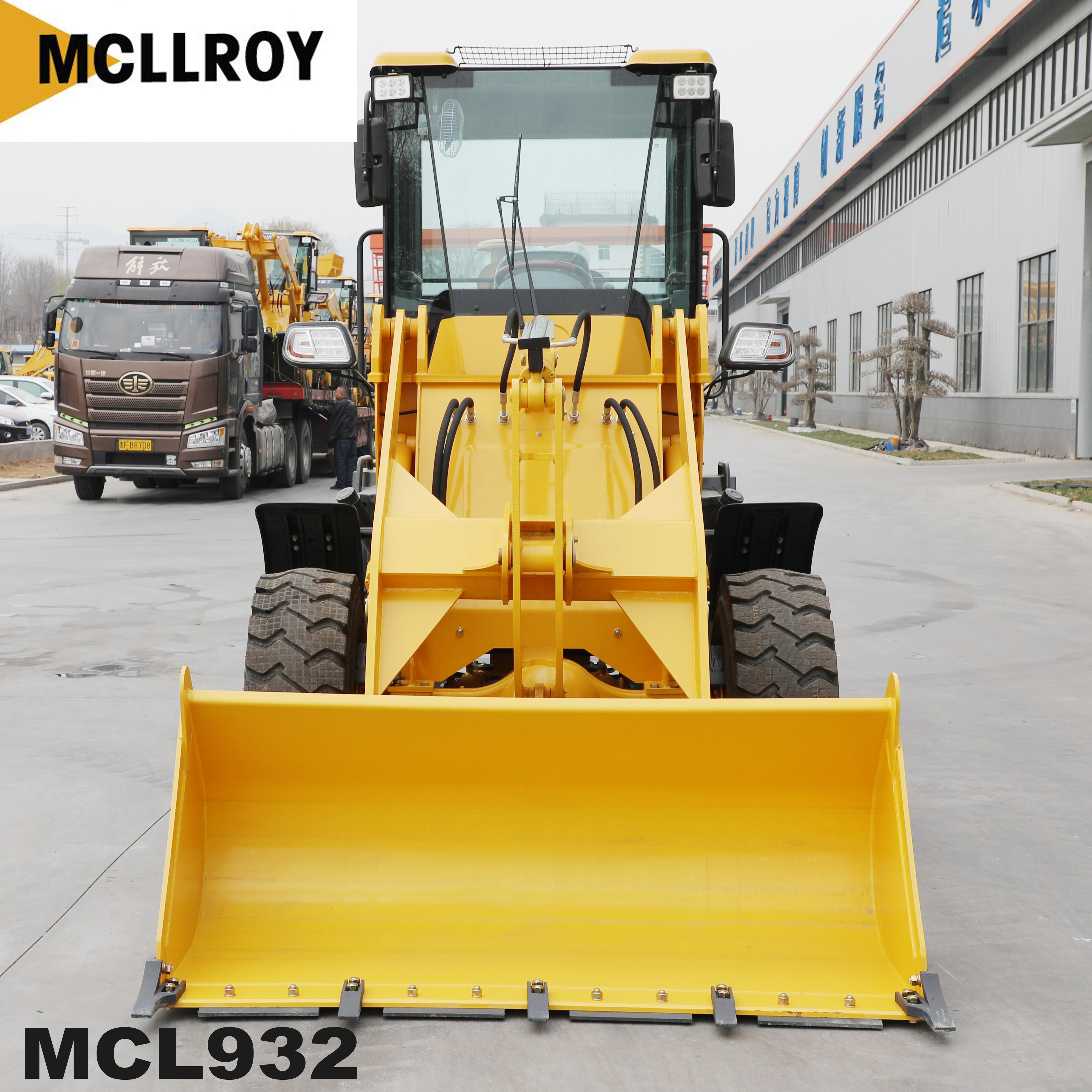 20.5-16 Tire Mini Articulated Wheel Loader, 1350mm Dump Reach Front End Shovel Wheel Loader