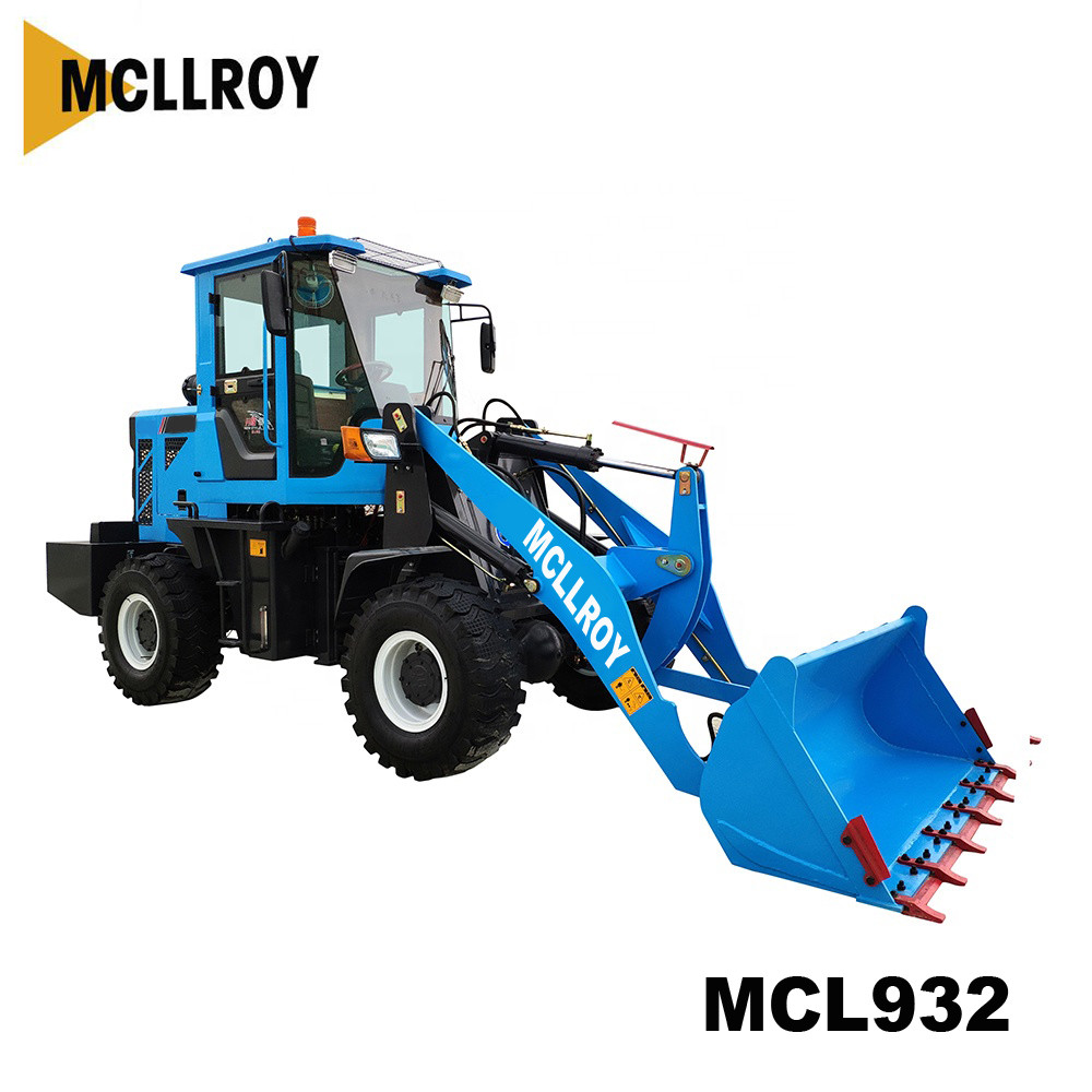 Small 2 Ton Wheel Loader Articulated , Front Bucket Loader With 1350mm Dump Reach