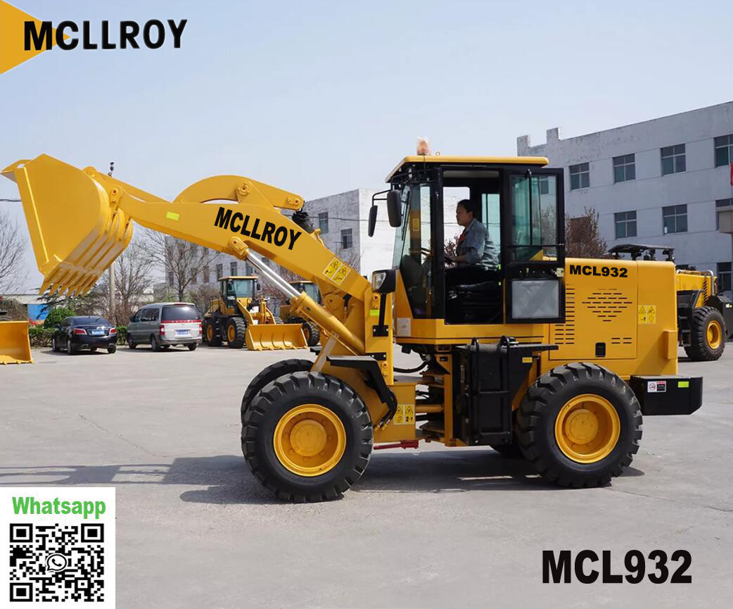 Multifunctional Small Wheeled Loader 58kw For Construction Engineering