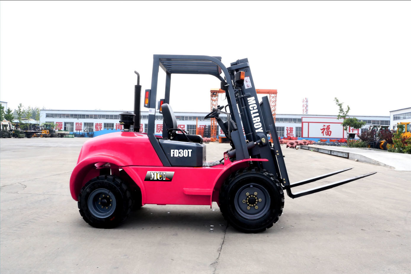 Enhanced Productivity Off-Road Forklift Truck For Increases Storage Capacity By Enabling Vertical Storage Solutions