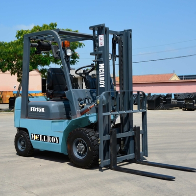 12V / 80Ah 배터리 디젤 가동 포크 리프트 FD15 920mm 포크 사이즈