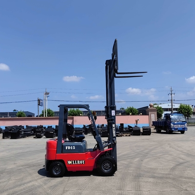 1500kg 로딩 용량 디젤 가동 포크 리프트 FD15 오버헤드 경비 높이 2040mm
