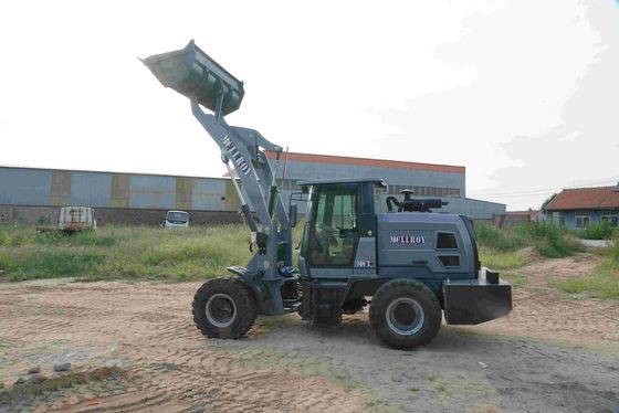 Operating Weight 1 Ton Compact Bucket Wheel Loader Disc Brake Shovel