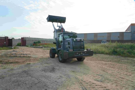 Operating Weight 1 Ton Compact Bucket Wheel Loader Disc Brake Shovel