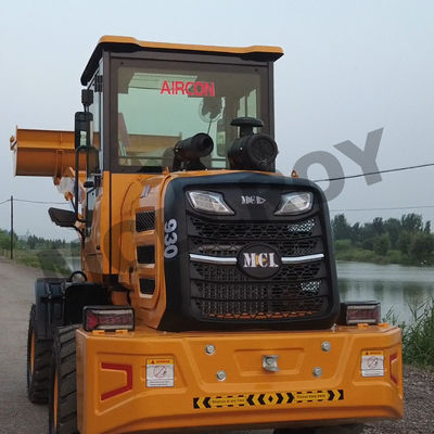 1600Kg Rate Load Articulated Mini Wheel Loader Disc Brake Heavy Equipment Front