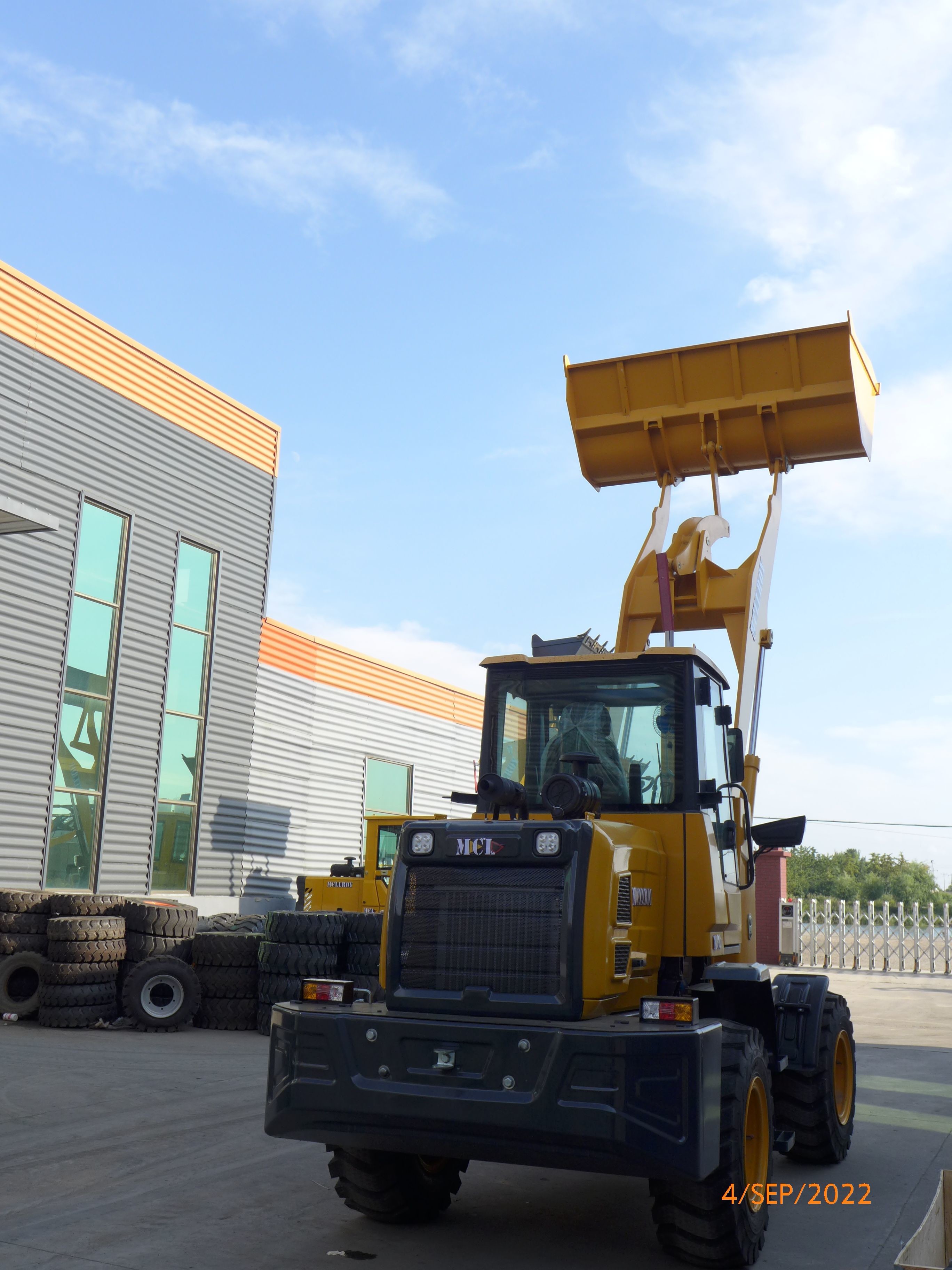 Front Mini Compact Wheel Loaders Cycle Time Less Than 7s